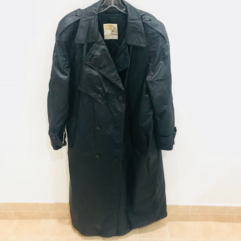 Towne London Fog Black Men Rain Coat
